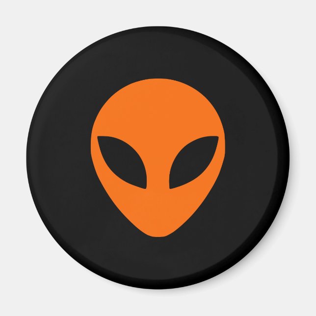 Íman Cabeça de Alienígena laranja (Frente)