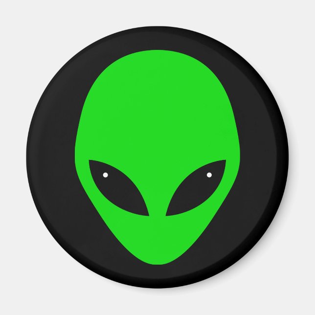 Íman Cabeça de Alienígena Verde (Frente)