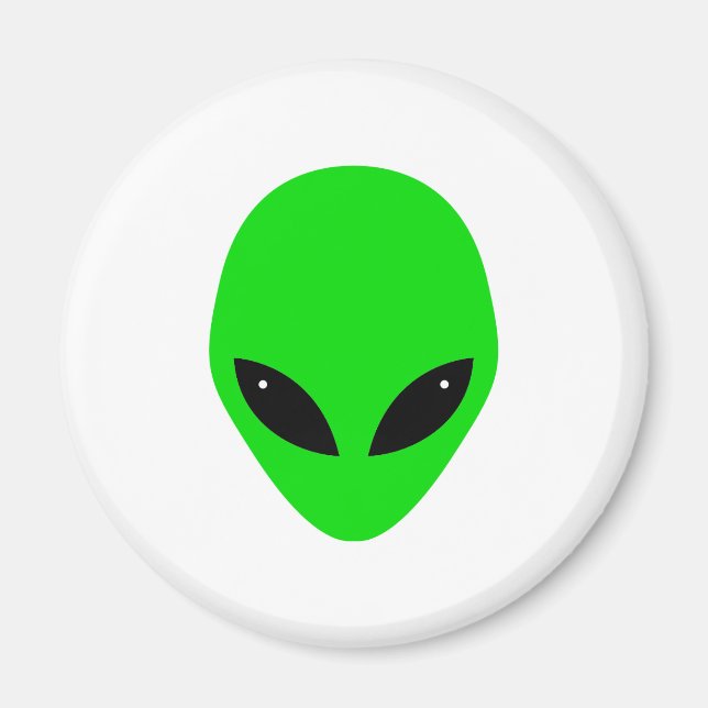 Íman Cabeça de Alienígena Verde (Frente)