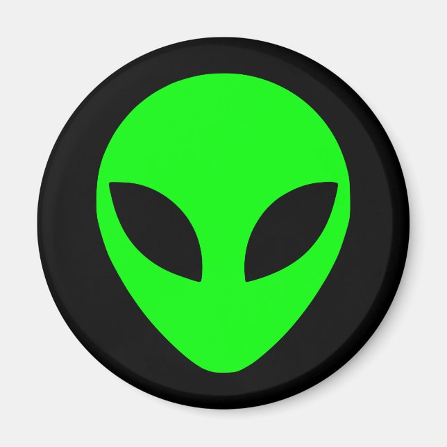 Íman Cabeça de Alienígena Verde (Frente)