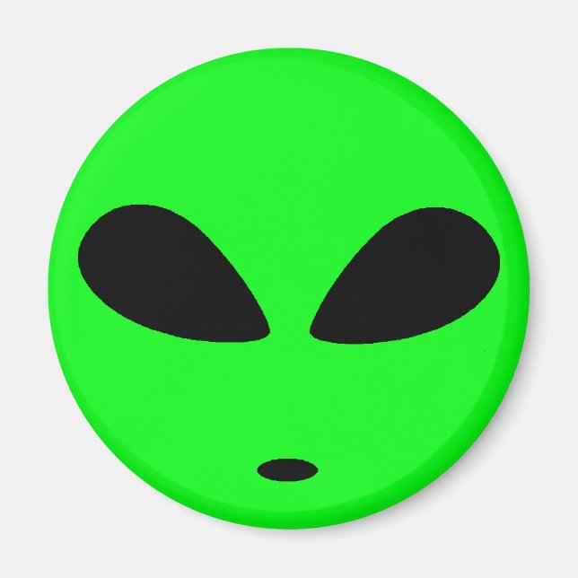 ÍMAN CABEÇA DE ALIENÍGENA VERDE (Frente)