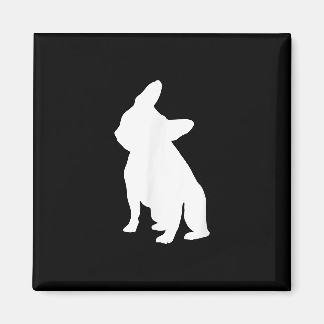 Íman Cabeça de Bulldog Francesa, Roupa de Inclinação, C (Frente)