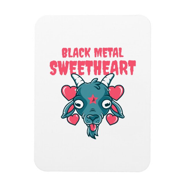 Íman cabeça de cabra fofa baphomet (Vertical)