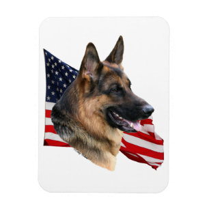 Íman Cabeça de cão do german shepherd com ímã da