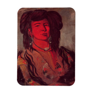 Íman Cabeça de Kate um chifre (óleo em canvas)