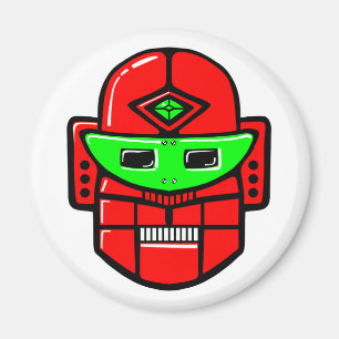 Íman Cabeça de Robô Retro