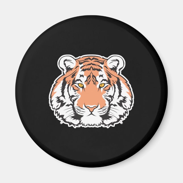 Íman Cabeça de tigre-de-bengala (Frente)
