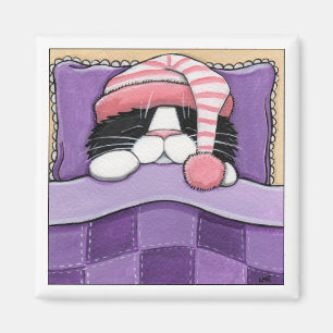 Íman Cabeça sonolento - ímã do gato