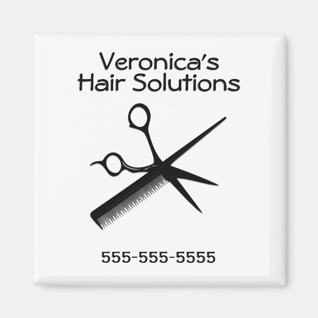 Íman Cabeleireiro Design Business Salão (Frente)