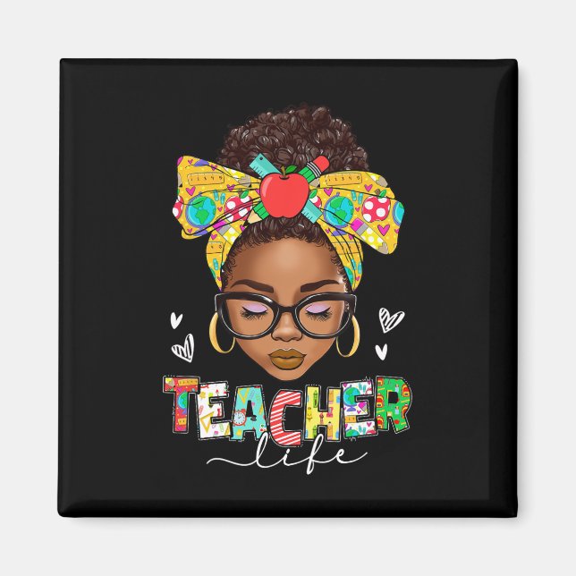 Íman Cabelo Afro Coque Desarrumado Vida De Professor Af (Frente)