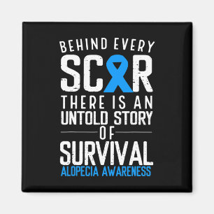 Íman Cabelo Balançoso Perda Azul Fita Alopecia Areata A