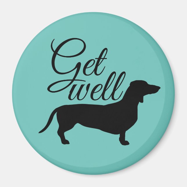 Íman Cabelo Curto Dachshund - Silhouette 1 (Frente)