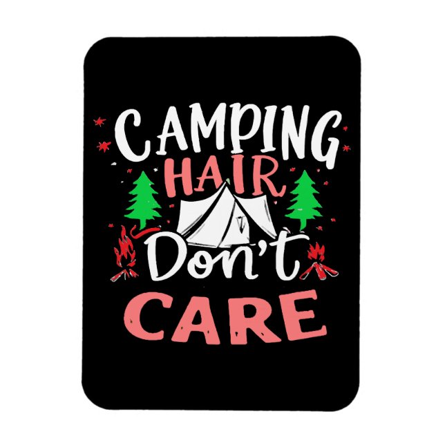 Íman Cabelo de Acampamento Não Liga Funny (Vertical)