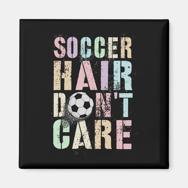Íman Cabelo engraçado de futebol não se importa Clube d (Frente)