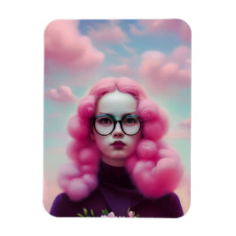 Íman Cabelo Rosa Sério