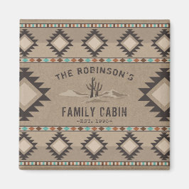 Íman Cabina da Família Rustic Southwest Native Cactus