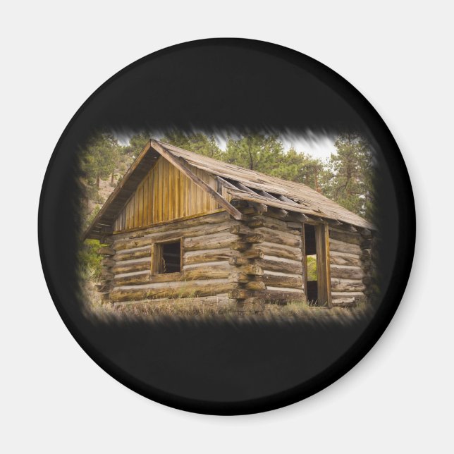 Íman Cabina de Montanha Antiga (Frente)