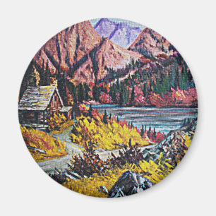 Íman Cabina pela pintura do lago Oil