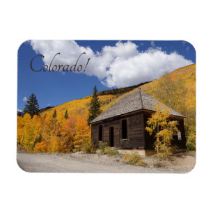 Íman Cabina Russa em Aspens Amarelos Brilhantes no Colo