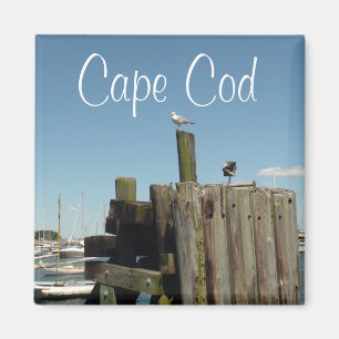 Íman Cabo Cod, Massachusetts Sunset Souvenir Magnet