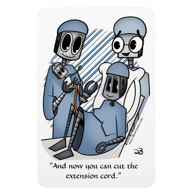 Íman Cabo de extensão branco (Vertical)