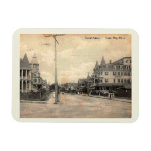 Íman Cabo May NJ, Ocean Street, c1910 Vintage