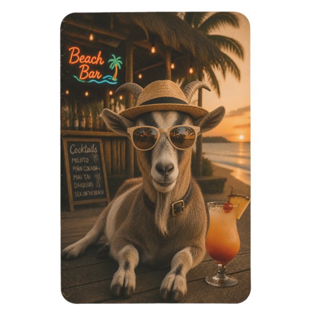 Íman Cabra Legal da Praia com Coquetel (Vertical)