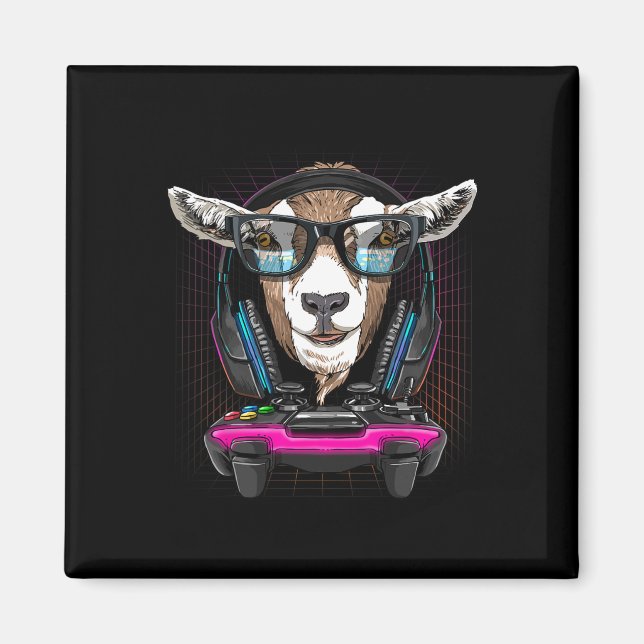 Íman Cabrito Gamer Pc Computador Amante Do Jogo De Víde (Frente)