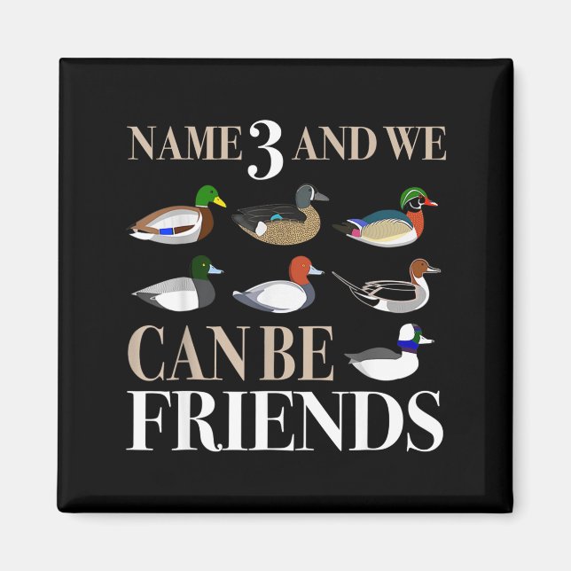 Íman Caça ao Pato Caçadores de Aves Aquáticas Pato Dife (Frente)