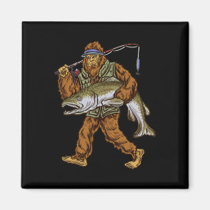 Íman Caça ao Salmão Rei Pesca de Truta Bigfoot Pescador