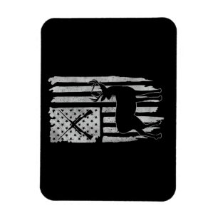 Íman Caça ao Veado com Bandeira Americana Patriota Caça