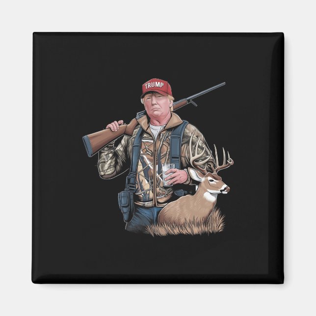 Íman Caça De Trump (Frente E Trás) Faça Caça G (Frente)