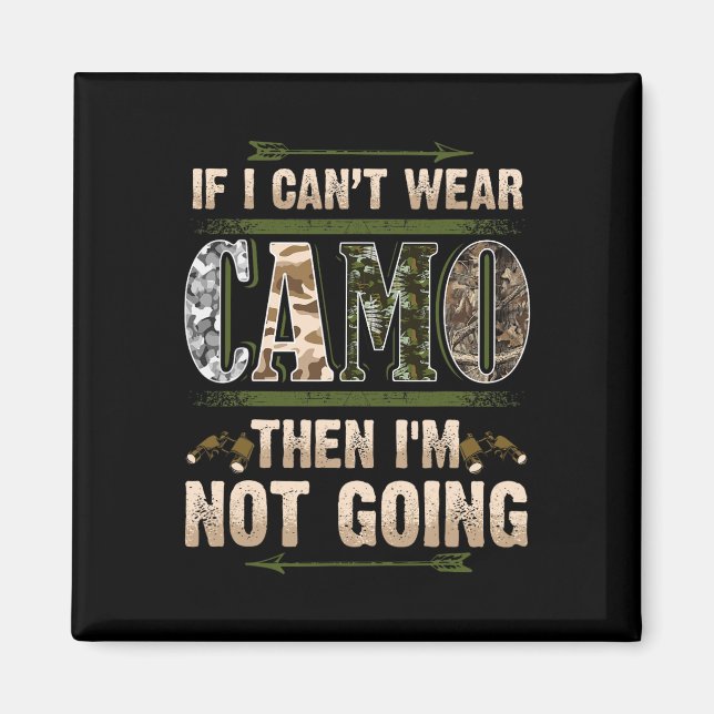 Íman Caça Divertida Camuflagem Caçadores Cervo Macho Pa (Frente)