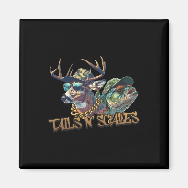 Íman Caça Engraçada Dia do Pai Amor Fishi (Frente)