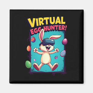 Íman Caça-Ovos Virtual - Bunny Gamer Divertido Vr Pásco