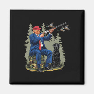 Íman Caça Pato Engraçado Trump Camo Caça Olá Caça
