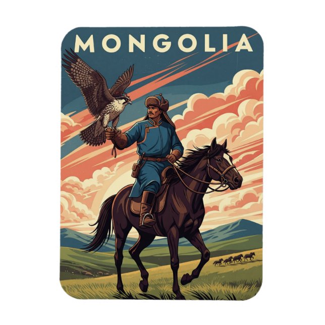 Íman Caçador de Falcões na Mongólia Viagem (Vertical)
