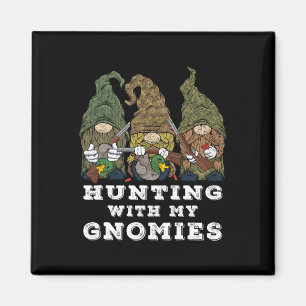 Íman Caçador De Gnomos Caçando Com Meu Pato Gnomo Caçan