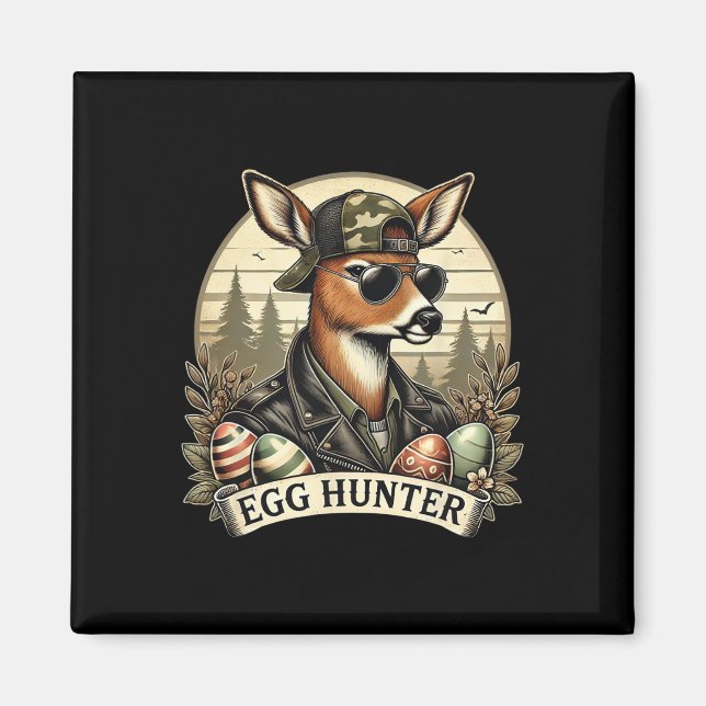 Íman Caçador De Ovos Buck Byckward Boné Deer Caçando Ea (Frente)