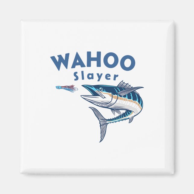 Íman Caçador de Wahoo Pesca em Água Salgada Wahoo  (Frente)