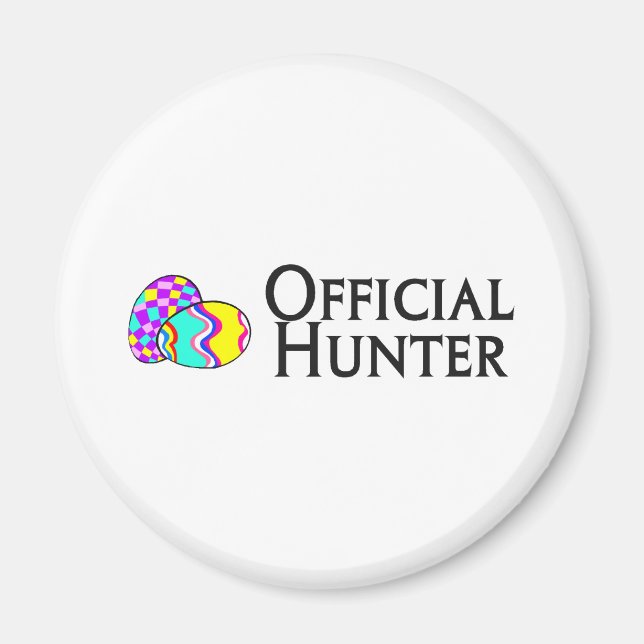 Íman Caçador Oficial de Ovos de Páscoa (Frente)