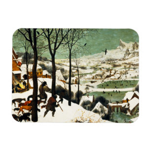 Íman Caçadores de Pieter Bruegel no ímã da neve