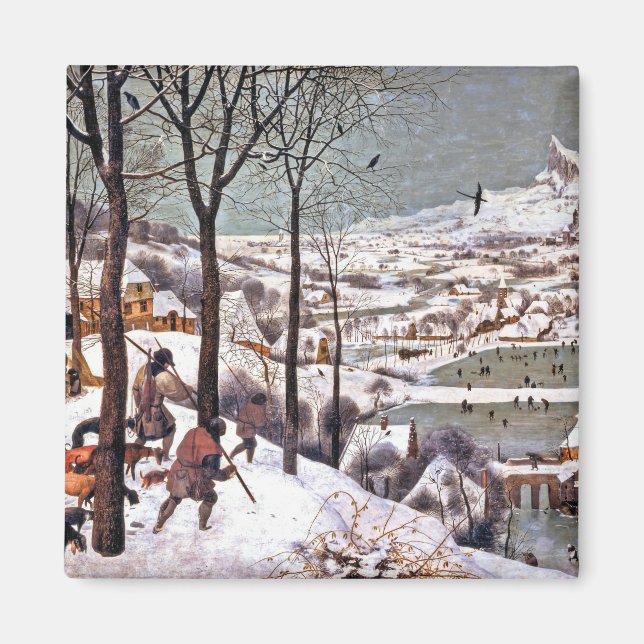 Íman Caçadores na neve, Pieter Bruegel, o Velho (Frente)