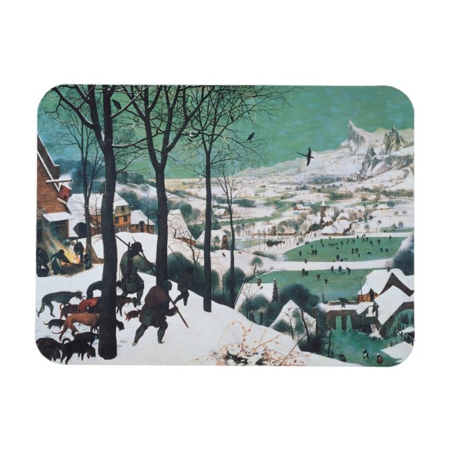 Íman Caçadores na neve por Bruegel (Horizontal)