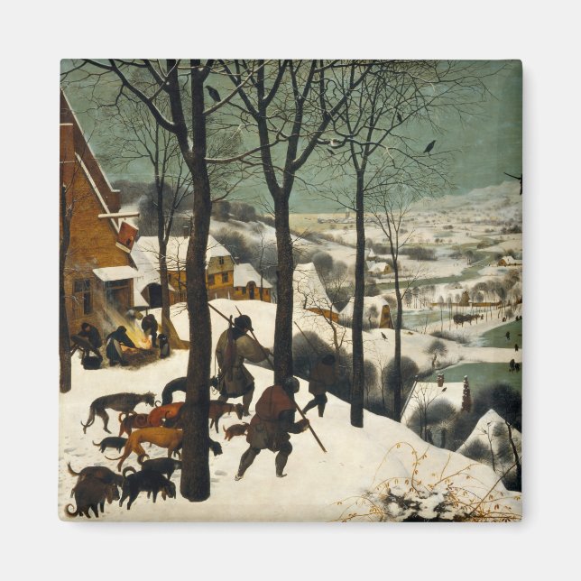 Íman Caçadores na neve (por Pieter Bruegel, o Velho) (Frente)