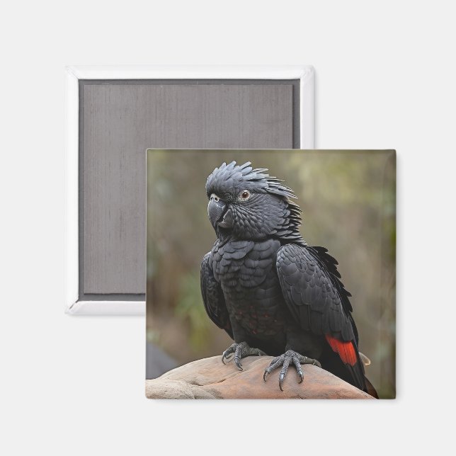 Íman cacatua-preta (Front/Back)