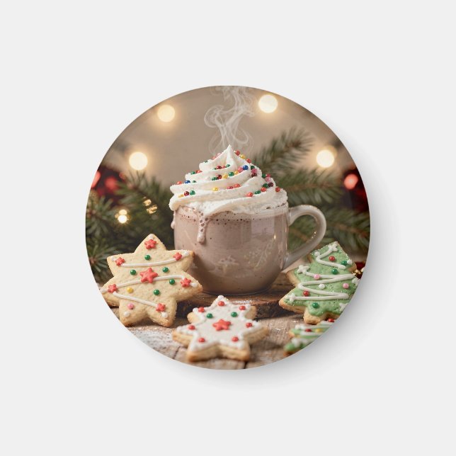 Íman Cacau Quente e Biscoitos de Açúcar | Natal (Frente)