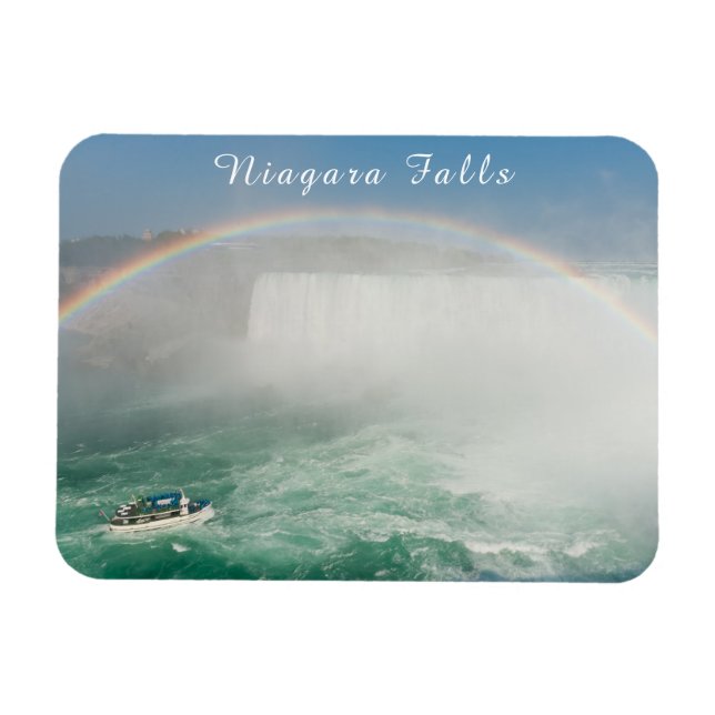 Íman Cachoeira Boat e Horseshoe de Niagara Falls (Horizontal)