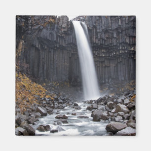 Íman Cachoeira de Svartifoss no ímã quadrado de