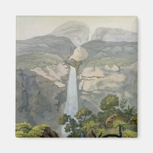 Íman Cachoeira de Vinagre do rio, perto do vulcão de